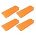 Felled Spiked Tree Felling Wedges for Tree Cutting - 5.5in Orange Plastic Felling Wedge, Logging Tools - 4 Pack