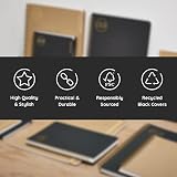 nu: Kraft Black Stitched Spine A5 Notebook 80 Pages FSC 100% Paper view 3