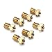 E3D Nozzle,ILamourCar 7PCS M6 3D Printer 0.2mm 0.3mm 0.4mm 0.5mm 0.6mm 0.8mm 1mm Extruder Brass Nozzle Print Head for E3D Makerbot