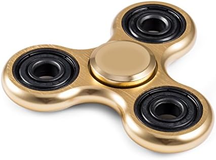 BestRR Fidget Spinner Premium Metal Gold Hand Spinner Premium Metal Spinner Fidget High Speed Gold