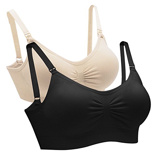 Buy Aenlley Women's 2/3 Pack Comfortable Seamless ing Bras Maternity