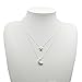 RoseSummer Women's Jewery Doublelayer Chains with Star and Moon Simple Choker Necklace (Sliver)