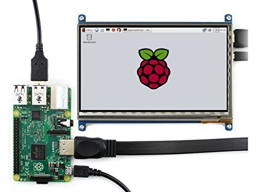 Waveshare 7 inch 1024*600 Capacitive Touch Screen LCD Display HDMI Interface Custom Raspbian Angstrom Supports Various Systems for All Ver. Raspberry pi Beaglebone Black Banana Pi/Pro Video Photo Kit