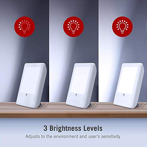image for TaoTronics Light Therapy Lamp, 10000 Lux, 3 Adjustable Brightness Leve