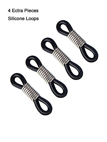 image for Mtlee 2 Pieces Shell Glass Beaded Eyeglass Straps Sunglasses Holder Ey