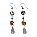 NOVICA Artisan Handcrafted Jade Earrings Silver Dangle | Turquoise Dangle Earrings Sterling Silver | Sterling Silver Beaded Earrings | Fine Sterling Silver Earrings | Multi Gem Earrings For Women