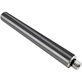 Carbon Fiber Extension Pole Rod 5/8-11 Threads Screw Mount Telescopic Pole Extender for Level GPS RTK Surveying GNSS Robotics Antenna Height Measurement Tripod Stabilizer (10cm/3.94")