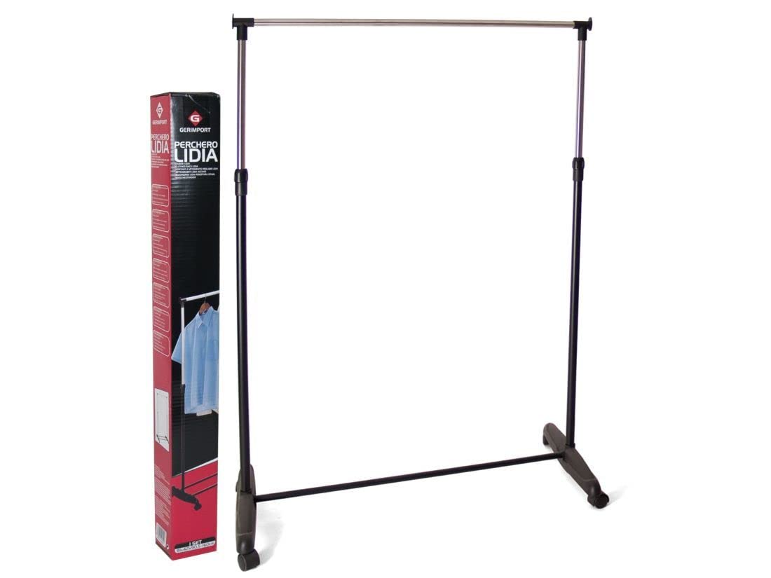 Coat Stand Extendable, with 4 Wheels for Easy Transport. Height Adjustable. Measure: High 90.5/160 cms.. Width 81 cms.. Background 42 cms.