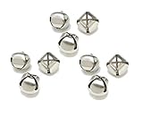 Jingle Bells 1-inch, Value Pack of 54 Bells, Silver Colored (3 Packs of 18 Bells)
