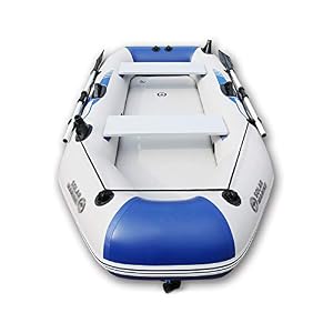 Lk-home Ensemble De Bateau Gonflable Pour 2 Personnes, Radeau De Canot Pneumatique Avec Avirons Et Pompe En Aluminium…