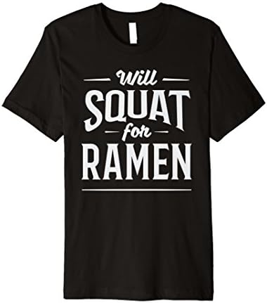 Ramen Noodles Lover Gym Squat Fitness Workout T-Shirt