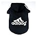 Eastlion adidog Large Dog Warm Hoodies Coat Clothes Sweater Pet Puppy T Shirt Gray 5XL