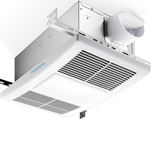 Upgrade Bathroom Exhaust Fan with Heater & Light 110 CFM 1.5 Sone