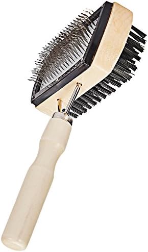 Animals Favorite Pet Grooming Brush, Double Sided, Removes Mats and Tangles For Long and Short Haired Pets, Dog Shedding Tool