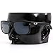 Polarized Ikon Iridium Replacement Lenses for Oakley Holbrook Sunglasses - Black