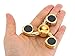 Spin Wars - Fidget Hand Spinner Toy - Addictive Fun for All Ages No Batteries Required (3 Sided, Gold: 1 Pack)