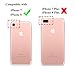 Diaxbest Compatible iPhone 7 Case,iPhone 8 Case,Ultra Slim Magnetic Adsorption Metal Case, Hard Clear Tempered Glass Back Cover Support Wireless Charging Compatible iPhone 7/8 (4.7 inch) (Clear Black)