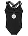Arshiner Kids Girl Back Hollow Slim Dancing Ballet Camisole Tank Leotard,Black,Size 160