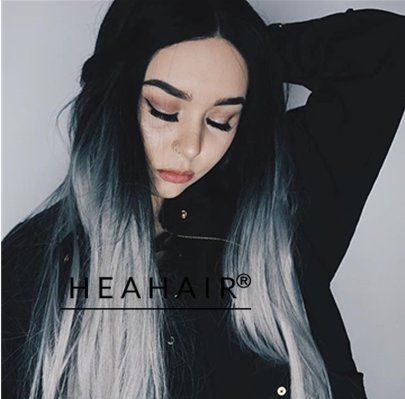 Heahair® New Fashion Womens Lady Long Straight Hair Synthetic Lace Front wig for Cosplay Party