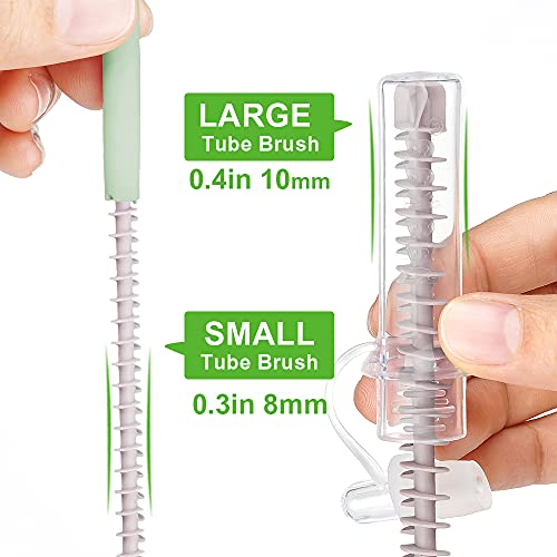 haakaa Silicone Cleaning Brush Set (SUVA Grey) Soft DoubleEnded