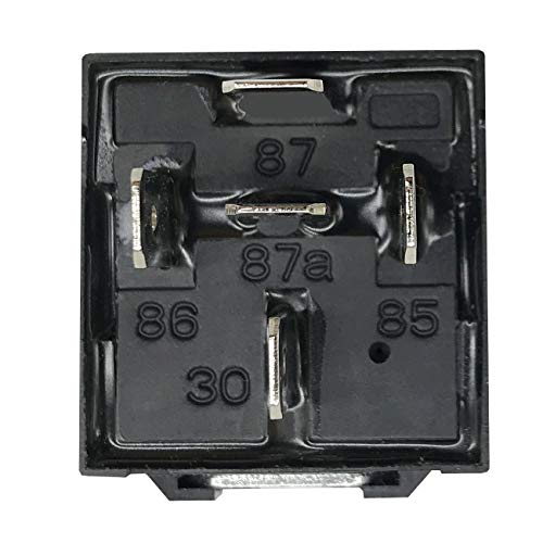 6 PACK 80/60 AMP 12 V DC Relay and Harness - Heavy Duty 12 AWG Tinned Copper Wires, 5-PIN SPDT Bosch Style Automotive Relay - Thumbnail 3
