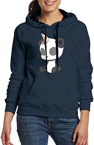 BtRdcewQS Unicron Panda Women's Fashion 100% Cotton Casual Hoodie Sweatshirts Hooded Sweatshirt With Pocket