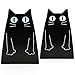TOBSON Cute Cat Heavy Duty Bookend Nonskid Bookends Art Decoration,A Pairs(Black)