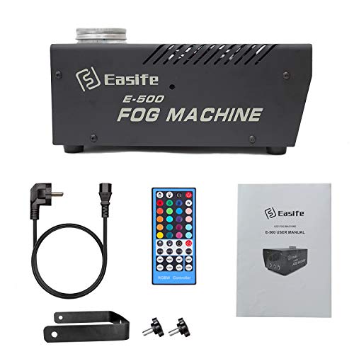 Easife Latest 2019 Professional Fog Machine 500W Wireless Remote Control with Lights LED Portable Smoke Machine for Continuous Fog&Independent-Used Lighting Effects Chrismas Party - Thumbnail 5