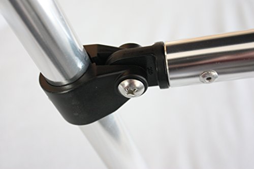 Leader-Accessories-13-Colors-3-Bow-Bimini-Top-Boat-Cover-4-Straps-for-Front-and-Rear-Includes-Mounting-Hardwares-with-1-Inch-Aluminum-Frame