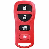 KeylessOption Keyless Entry Remote Control Car Key Fob Replacement for KBRASTU15-Red