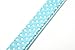 BINPET BA2028 Designer Polka Dots Leather Pet Puppy Dog Collar with Jeweled Heart Pendant Charms and Durable Metal Buckle, Blue X Small