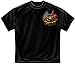 US Marine Corps Short Sleeve Shirts, 100% Cotton Casual Mens Shirts, Show Your Pride With Our Double Flag Gold Globe Marine Corps Foil Stamp Unisex T-Shirts for Men or Women (X-Large)