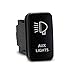 CH4X4 Push Switch for Toyota Tacoma, FJ Cruiser, Land Cruiser, Fortuner, Hilux, 4Runner, Prado 12V 3Amp - Auxiliary Lights Symbol - White LED