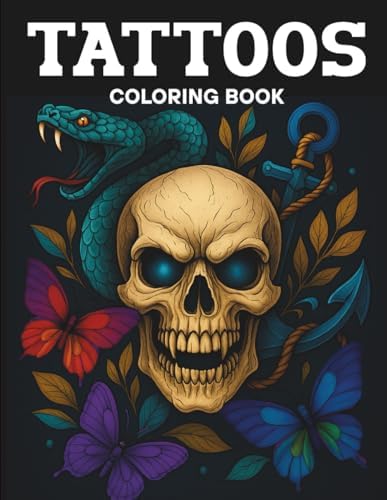 Amazon.com: Gothic Tattoo Coloring Book For Adults: 60 Unique