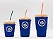 Sok It Java Sok Iced Coffee & Cold Soda Insulated Neoprene Cup Sleeve (Dark Blue, Large: 30-32oz)