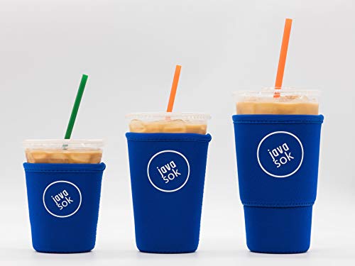 image for JAVA SOK Reusable Iced Coffee Sleeve - Cup Insulator Sleeve for Cold B