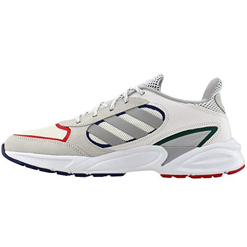 adidas Men's 90s Valasion Running Shoe, Cloud White/Grey/tech