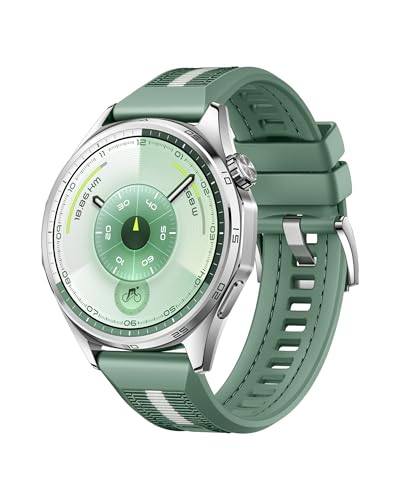 Watch GT 6 46mm GPS Smartwatch, 1.47''AMOLED Pantalla Táctil, hasta 21 Días de Autonomía, Ciclismo, 100+Modos Deportivos, Compatible con iOS Android, NFC, Monitoreo de Salud, Verde