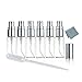 Elfenstal- NEW 6pcs Mini Clear 5ml 1/6OZ Atomizer Fine Mist Glass bottle Spray Refillable Fragrance Perfume Empty Scent Bottle Clean Cloth for Travel Party Portable Makeup Tool free Pipette