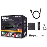 Roku Ultra Streaming Media Player 4K/HD/HDR | Premium JBL Headphones | Enhanced Voice Remote with TV Controls and Shortcuts |