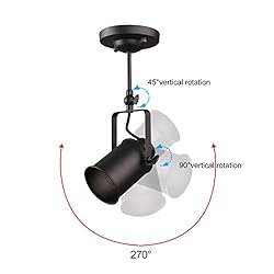 LALUZ Track Kit Semi Flush Mount Close to Ceiling