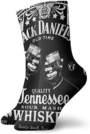 Jack Da_niels Casual Crew Socks Athletic Sports Dress Socks High Ankle