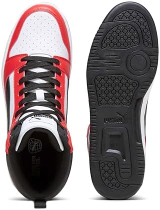 Unisex Rebound V6 Turnschuhe, Puma White Puma Black For All Time Red, 40 EU
