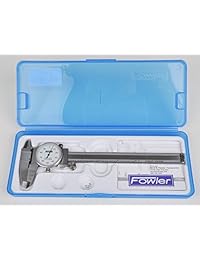 FOWLER Full garantía 52   008   007   0, 0   6" Whiteface Dial Caliper, precisión de ± 0.001"
