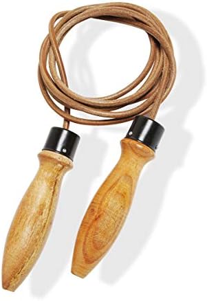 Sahni Sports Skipping | Jumping Rope (LEATHER ROPE WOODEN HANDLE)