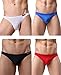 WINDAY Men Briefs Breathable Ice Silk Triangle Bikinis and Briefs D318
