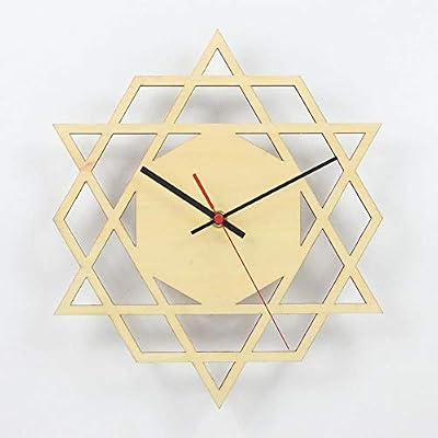 Creative Wooden Wall Clock Simple Modern Desige Wood Clocks Personality Wall Watch Home Decor Silent 12inch Loliclock Buy Online At Best Price In Uae Amazon Ae
