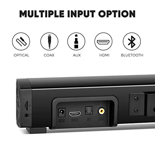 Sound Bars for TV, 32 inch Soundbar with Subwoofer, Wired & Wireless