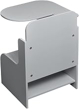 Rainbow Tree Kids Table and Chairs Set 2 in 1 with Storage Grey view 6