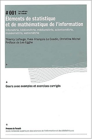 Éléments de statistique et de mathématique de l'information
